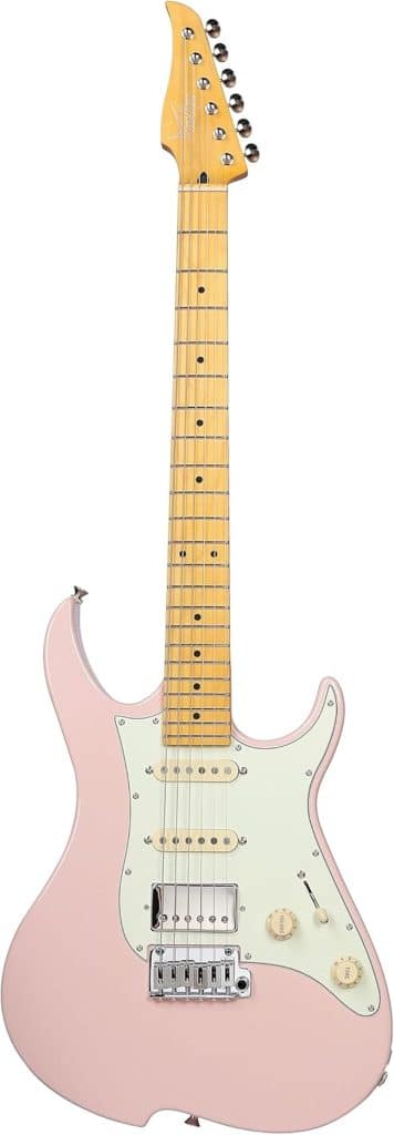 Test de la Vola OZ RV MF MC V3 : guitare électrique shell pink gloss