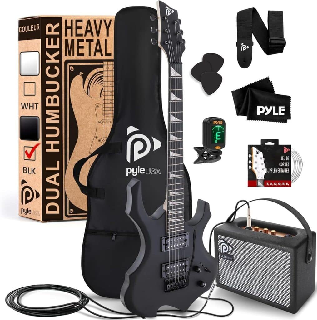 Test : guitare électrique Pyle EG Fire, kit amplificateur inclus