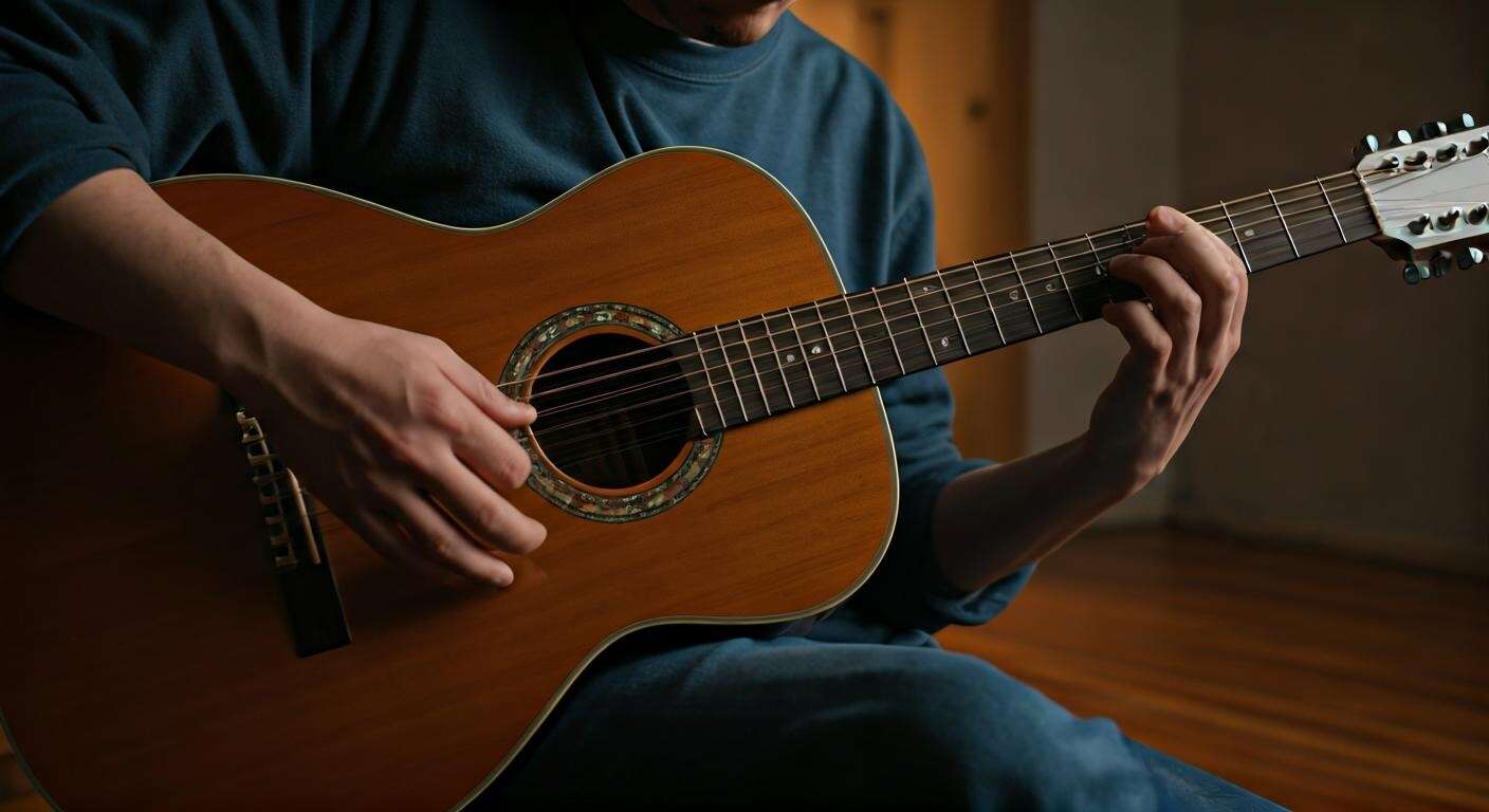 Les bases du fingerpicking sur une guitare 12 cordes