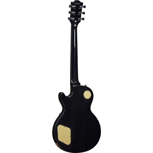 SPENCER BY EKO - LP10 BLACK, Guitare Électrique, Corps en Peuplier, Manche en Érable, Touche en Résine, Micros H-H, Sélecteur Toggle 3 positions, Chevalet style Tune-O-Matic, Couleur Noir