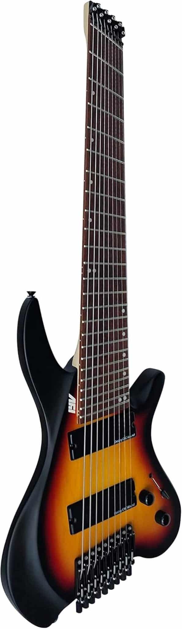 IYV ISHLFF9-550 SB) Guitare électrique à 9 cordes droite 3TS