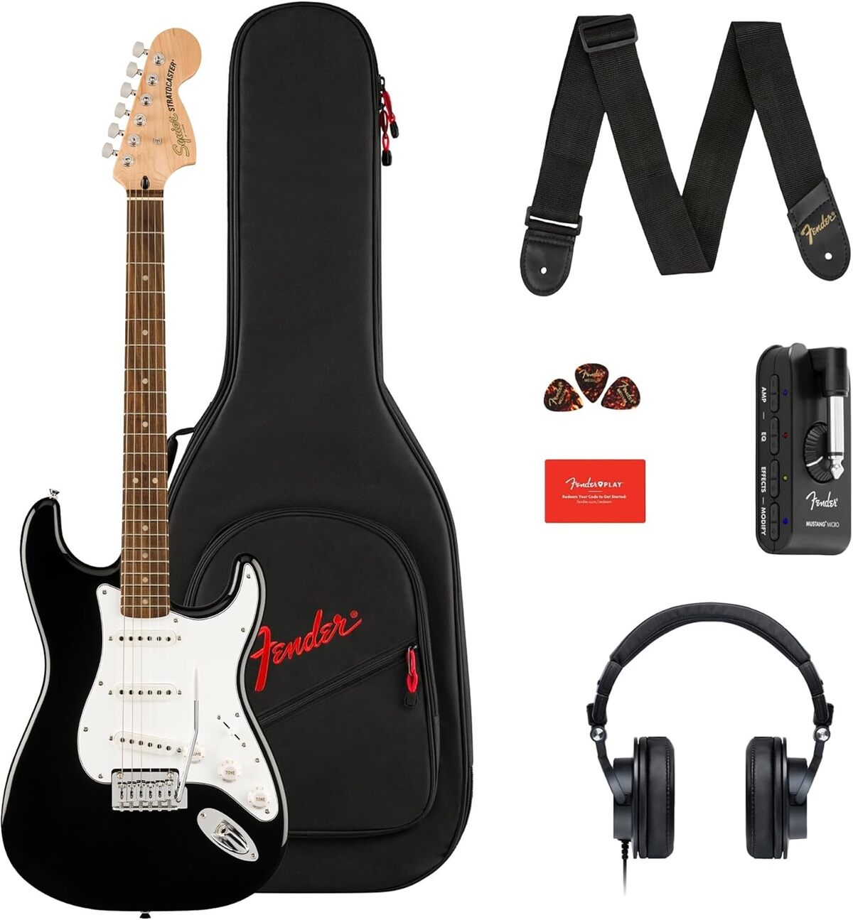 Test du pack guitare électrique Squier Stratocaster Affinity Series