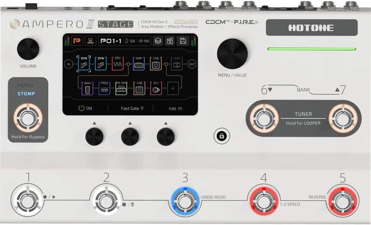 Test : hotone processeur à pédale multi-effets écran tactile