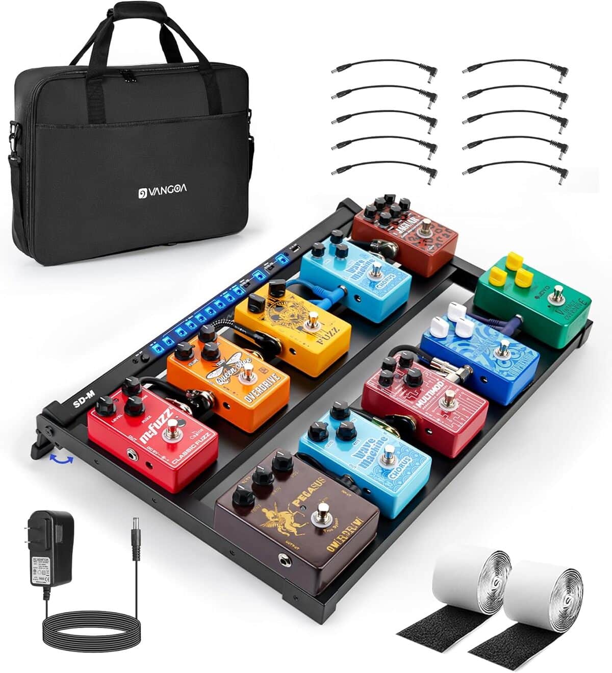 Test : pédalier Vangoa SD-M avec alimentation intégrée pour guitare