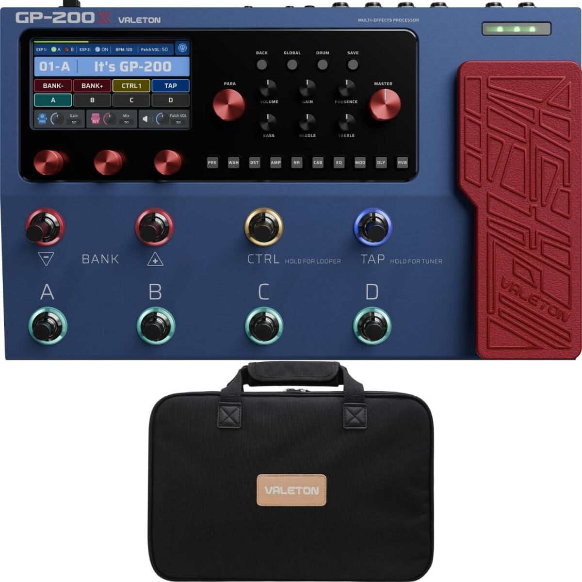 Test Valeton GP-200X : pédale multi-effets pour guitare/basse