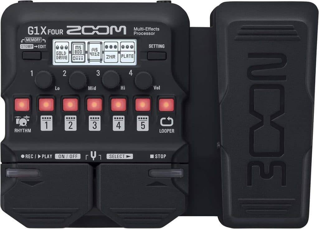Test : zoom G1X FOUR, multi-effets et pédale d'expression pour guitare