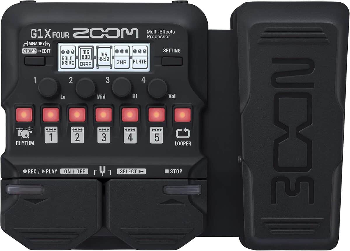 Test : zoom G1X FOUR, multi-effets et pédale d'expression pour guitare