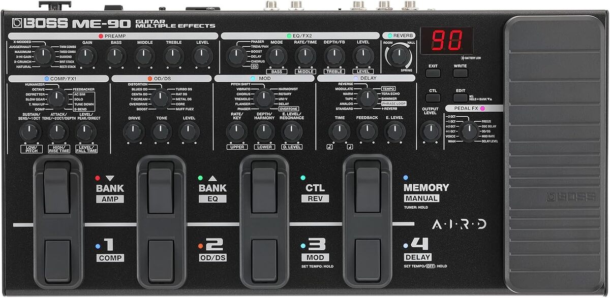 Test de la pédale BOSS ME-90 : multi-effets en action