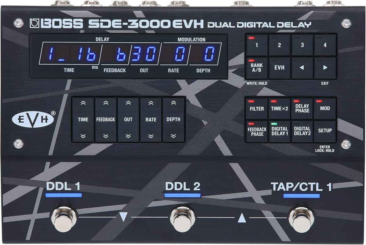 Test de la pédale de retard numérique Boss SDE-3000EVH