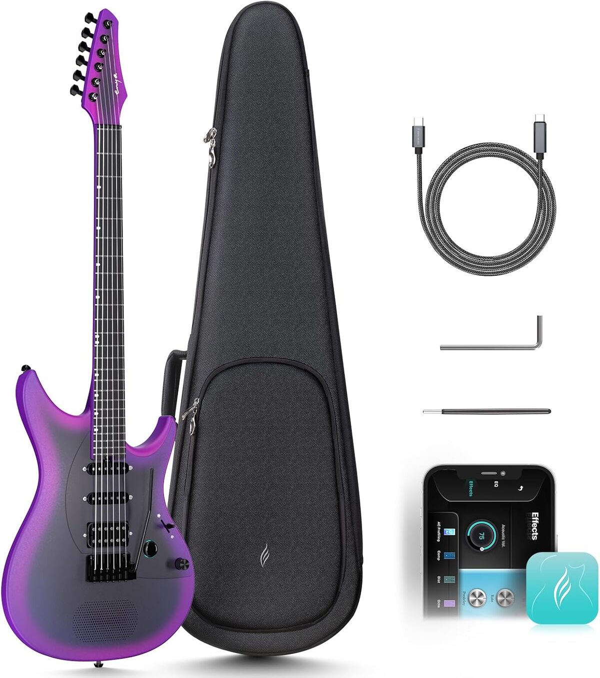 Test : enya Inspire guitare électrique intelligente en fibre de carbone
