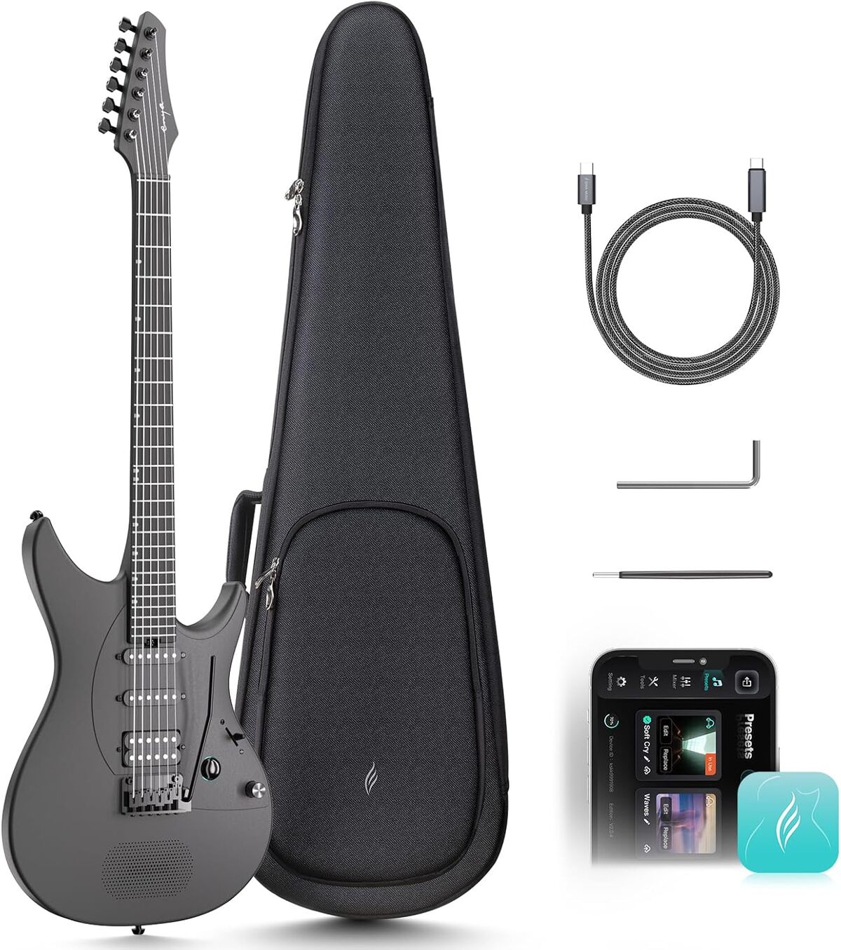 Test : guitare électrique Enya Inspire intelligente en fibre de carbone