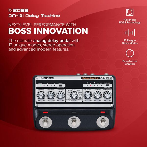 BOSS DM101 Pédale d'effets pour machine à retard