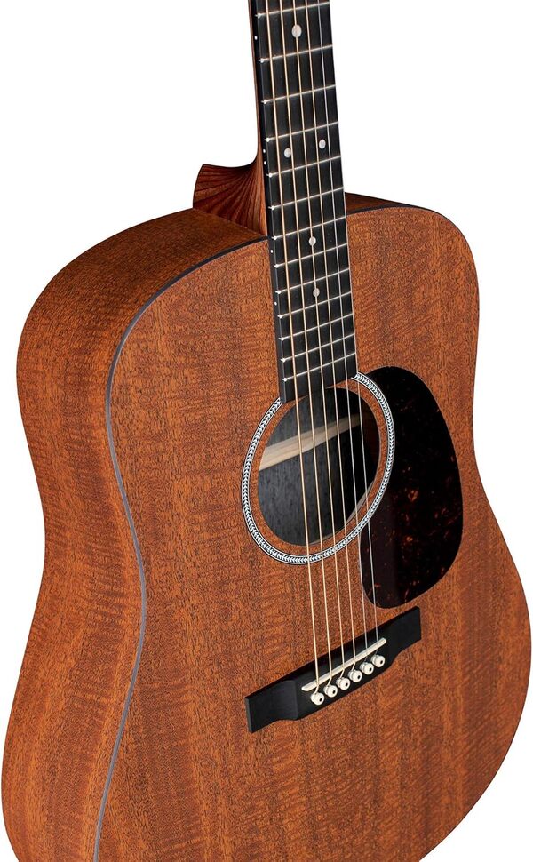 Martin Guitar X Series D-X1E Guitare acoustique-électrique avec sac de transport, motif KOA stratifié haute pression, frette D-14, manche d'artiste performant HPL dessus en acajou