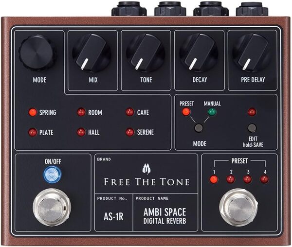 Free The Tone Ambi Space AS-1R Pédale de réverbération
