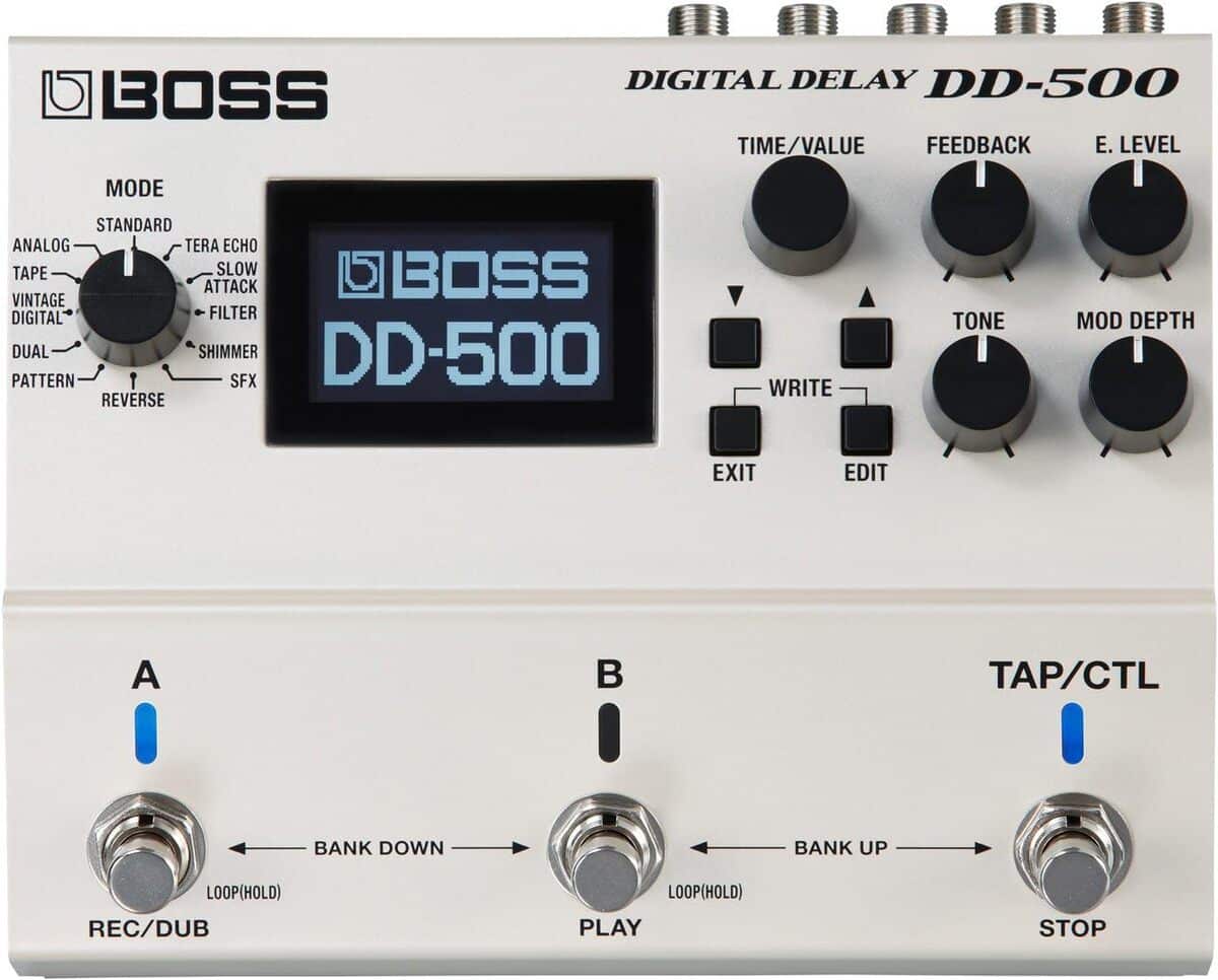 Test de la pédale Boss DD-500 Digital Delay
