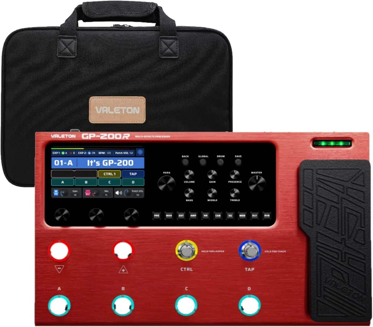 Test de la pédale d'effet Valeton GP-200R : multi-effets stéréo pour guitare basse