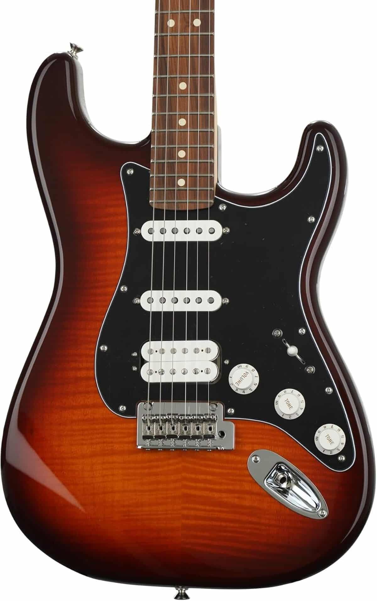 Test Fender Stratocaster Tobacco Sunburst : performance unique