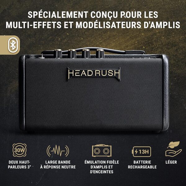 HeadRush FRFR-GO Amplificateur 30W pour Guitares à Double Haut-Parleurs 3