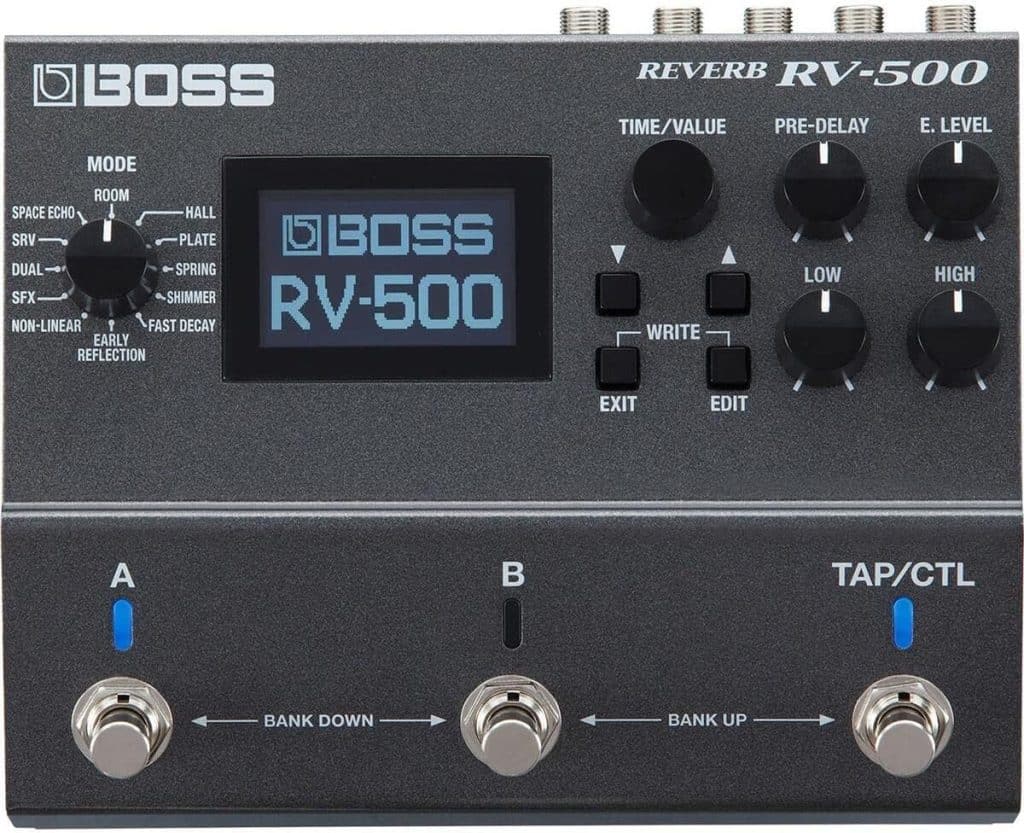 Test de la pédale BOSS RV-500 : reverb studio en live