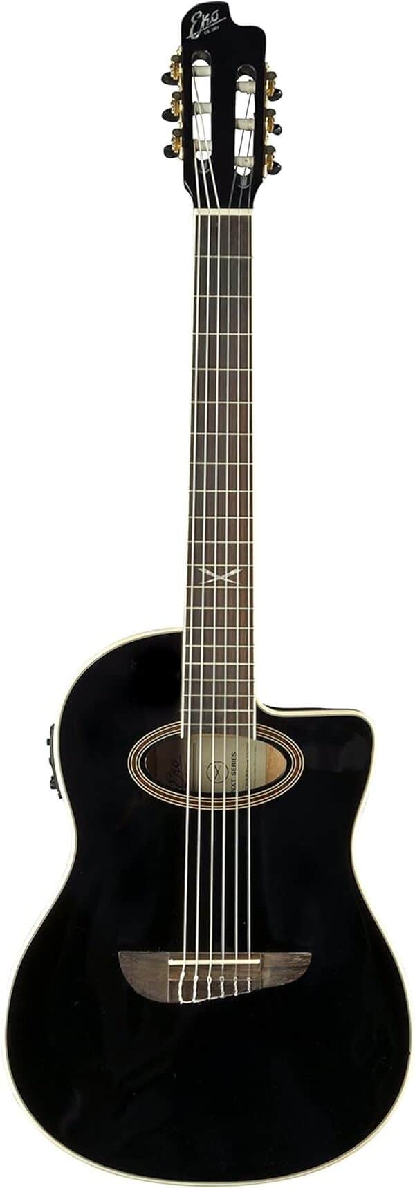 EKO Guitars 06217039 NXT Series Guitare classique acoustique-électrique Noir