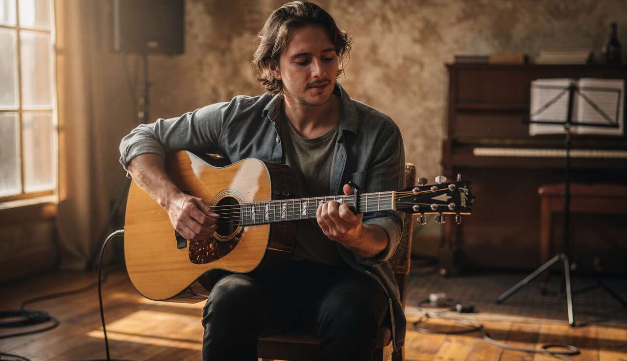 Jouer de la guitare avec des cordes inversées : possible ?