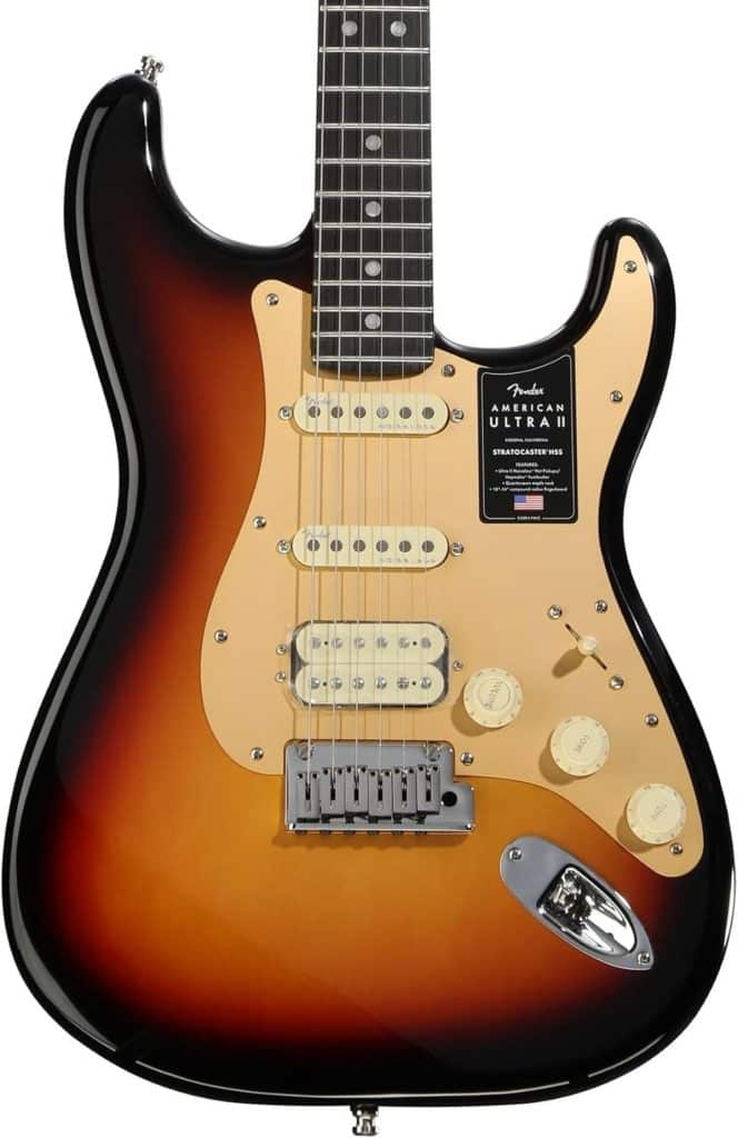 Test : american ultra II stratocaster HSS EB ultraburst + étui