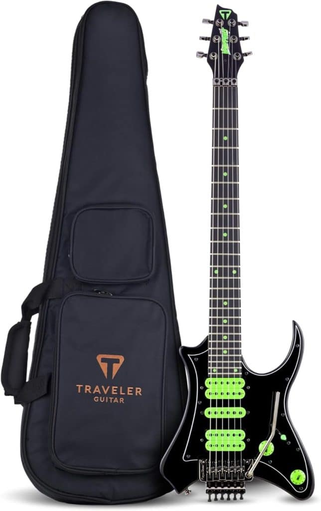 Test : guitare électrique Traveler Guitar Vaibrant Deluxe 6 cordes Cosmic Black