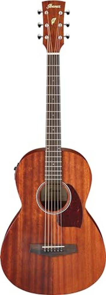 Avis sur la guitare acoustique Ibanez PN12MHE : finition naturelle open pore