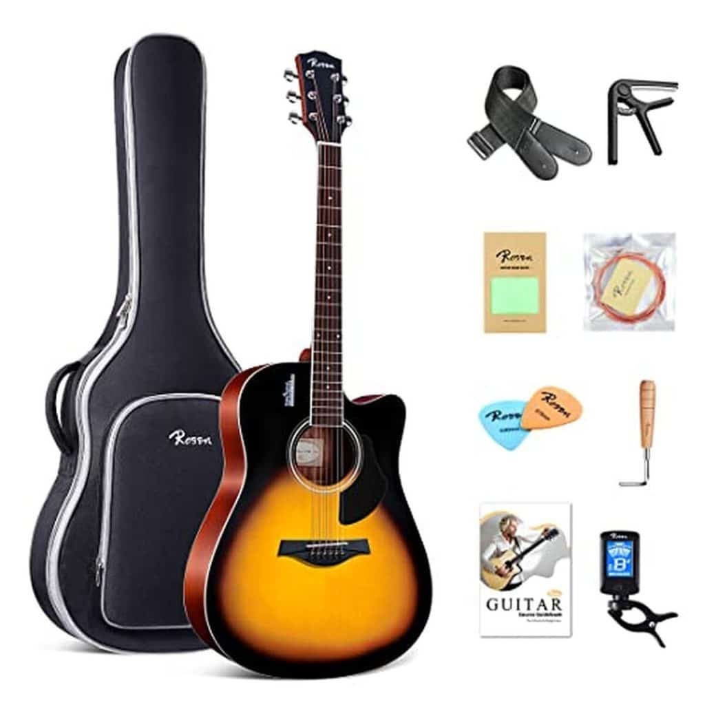 Test guitare acoustique Rosen 41 pouces pour débutants