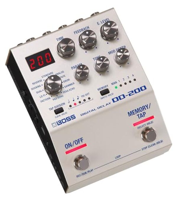 Découvrez la pédale Digital Delay DD-200 de BOSS : une solution intuitive pour des réglages rapides et précis, idéale pour tous les musiciens à la recherche de simplicité et d'efficacité.