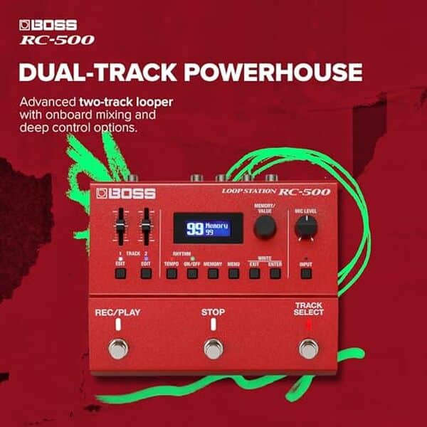 Découvrez notre test complet de la pédale looper Boss RC-500, idéale pour les guitaristes cherchant à enrichir leur son avec des boucles double piste.