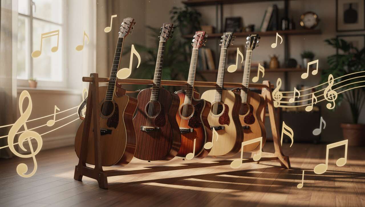 Les guitares acoustiques : une diversité de formes et de sons