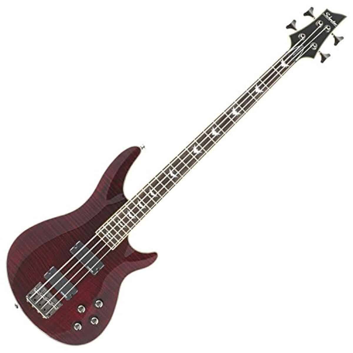 Test des basses Schecter Omen Extreme 4 Black Cherry : performances électrisantes