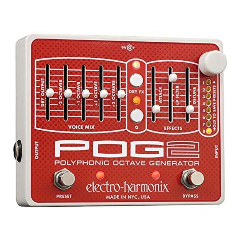 Test du pog2 : octaveur polyphonique par electro harmonix