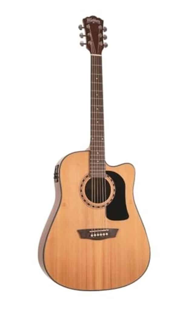 Test : guitare folk Washburn Apprentice D5CE noire