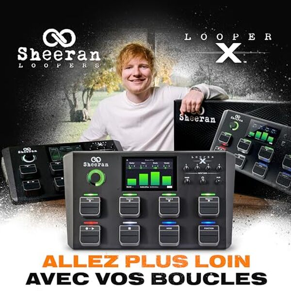 Découvrez notre test complet sur le sheeran looper x : le boucleur multitâche idéal pour donner libre cours à votre créativité musicale et sublimer vos performances en live