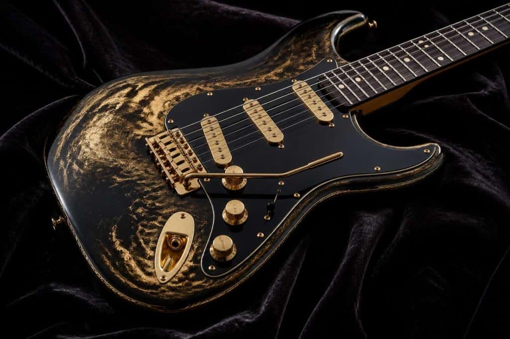 La Fender strat midnight opulence : la plus chère au monde