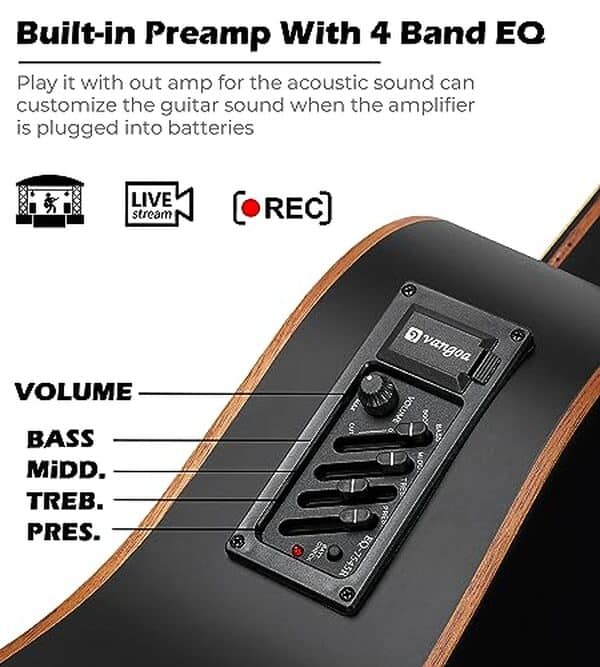 Découvrez notre test détaillé de la guitare électro-acoustique Natural Cutaway 104 cm : qualité sonore, ergonomie et verdict complet pour bien choisir. 