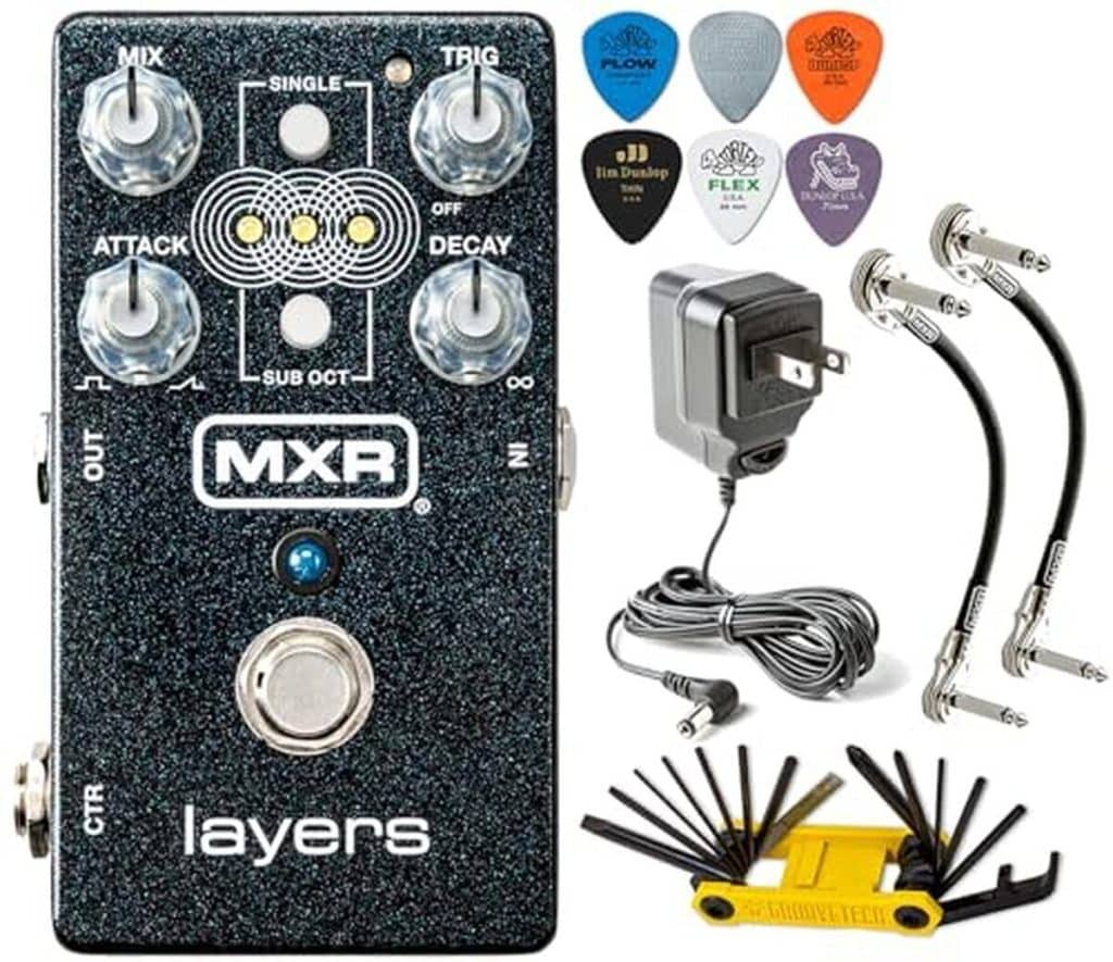 Test de la pédale Mxr M307 Layers Harmonic Sustain pour guitare électrique