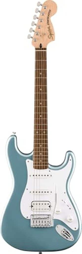 Test : guitare électrique Squier Affinity Strat HSS IBM ice blue metallic