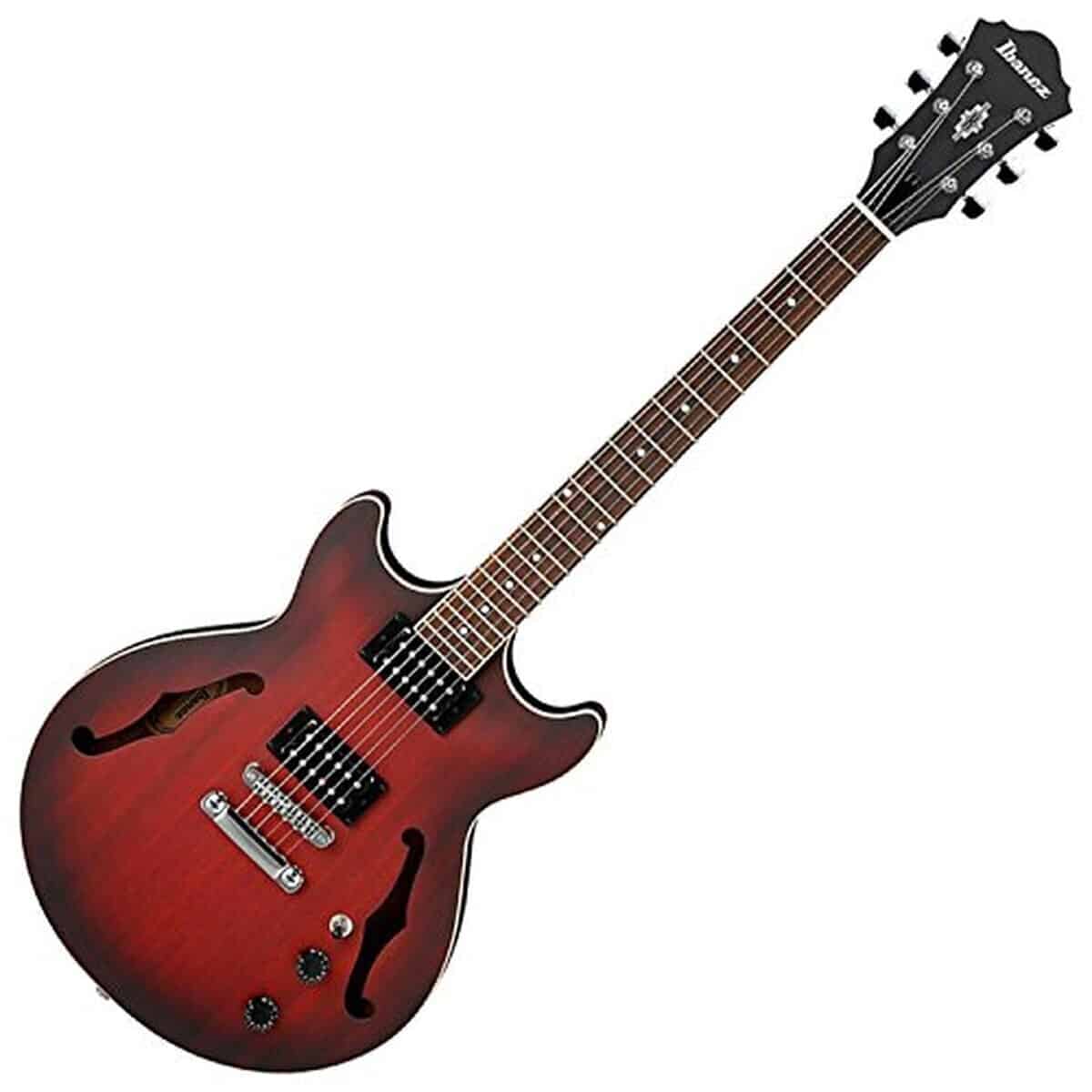 Test : guitare Ibanez Artcore AM53SRF rouge soleil