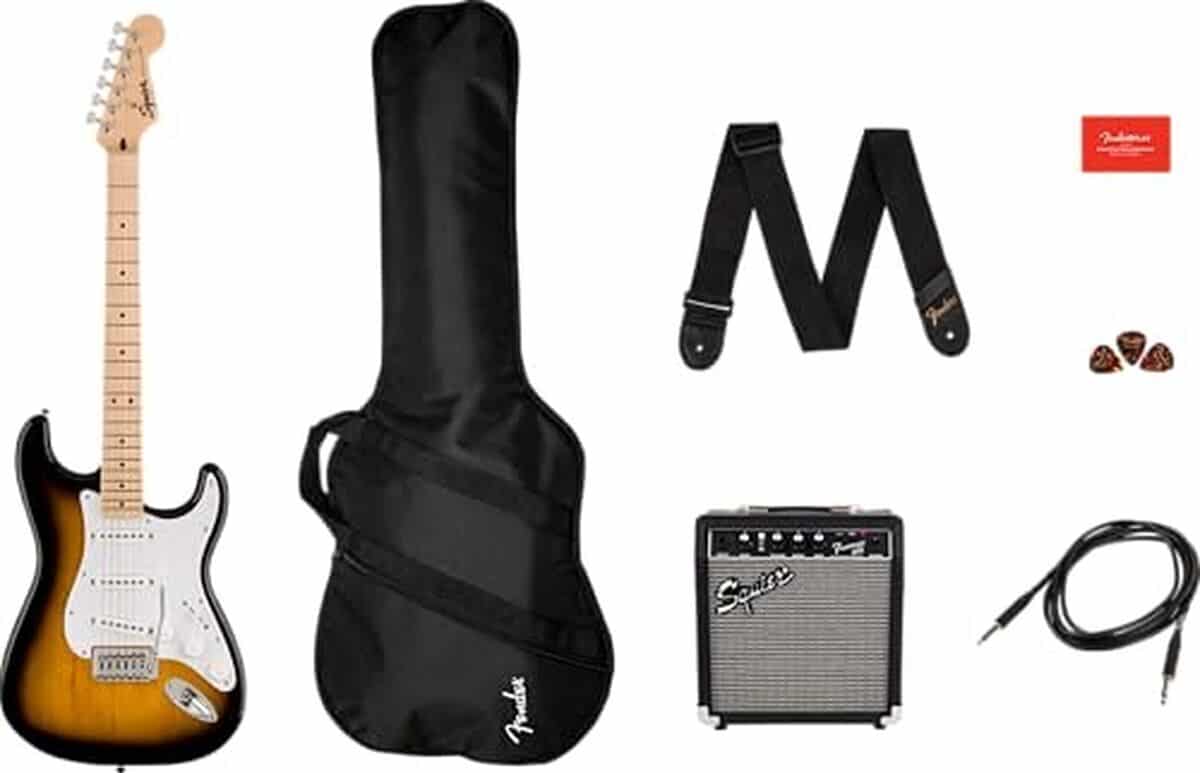 Test : pack stratocaster sonic mn en sunburst 2 couleurs