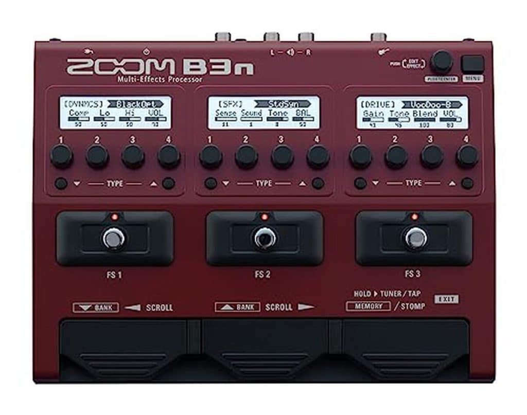 Test : pédale Zoom B3n basse multi-effets