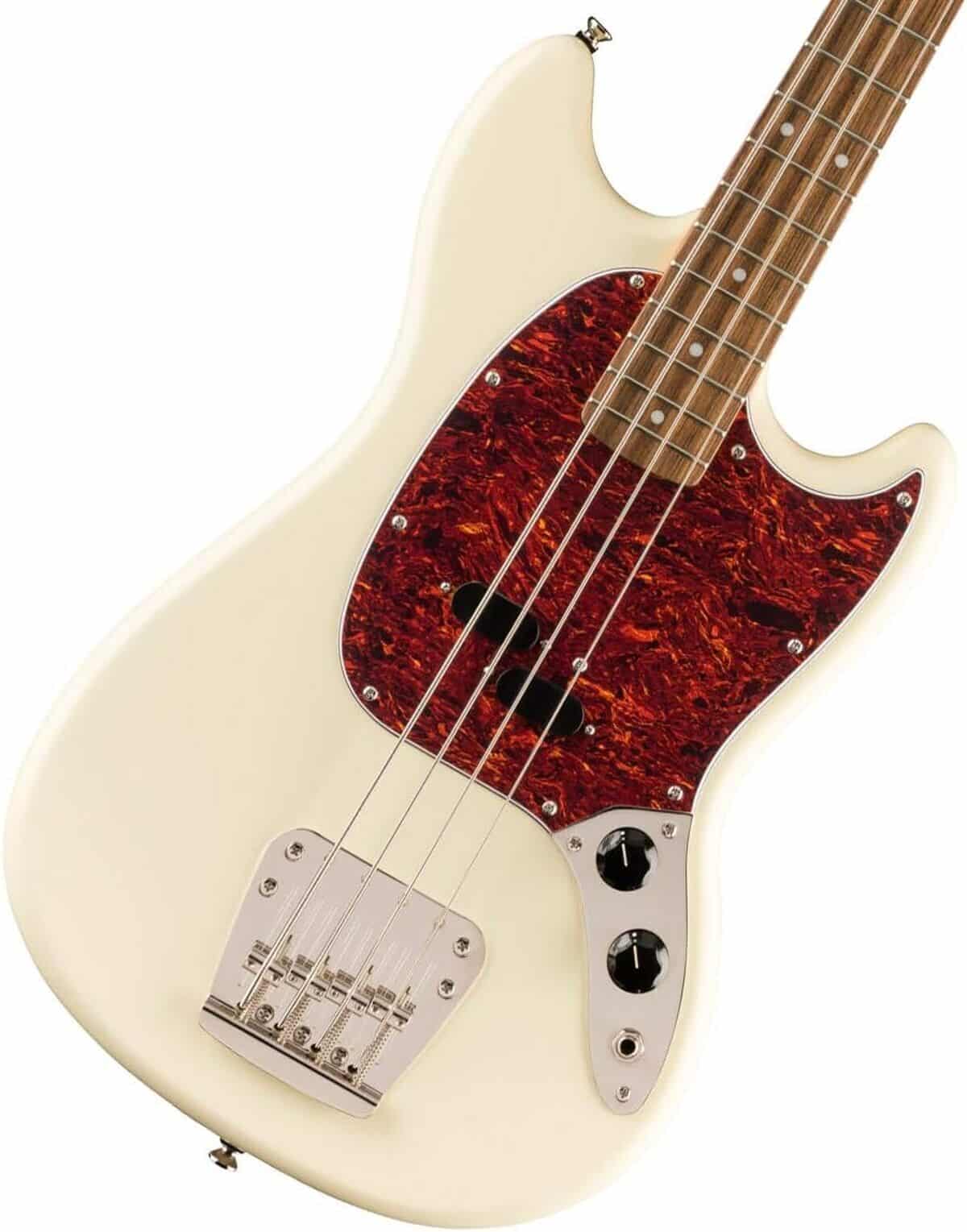 Test : squier Mustang Bass années 60 blanc olympique – avis et guide d'achat