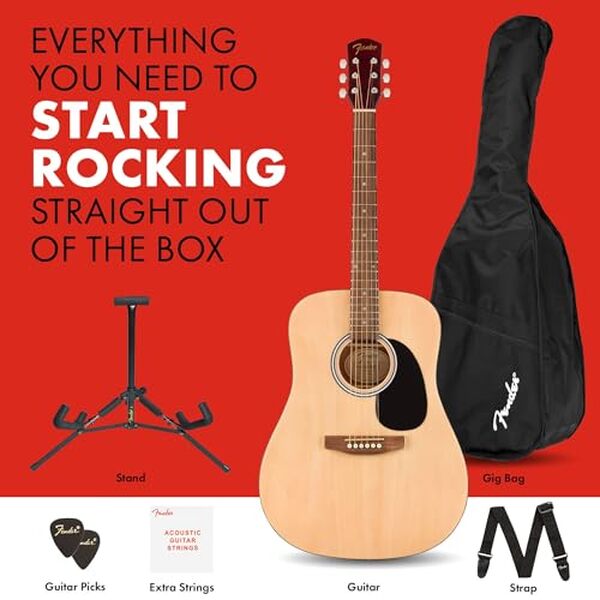 Découvrez notre test complet de la guitare acoustique Fender dreadnought kit pour débutants : qualité, son et rapport qualité-prix analysés en détail.