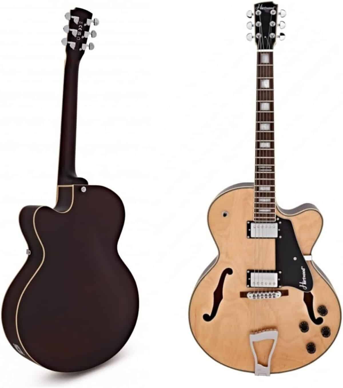Test De La Guitare Électrique Hartwood Hollow Body Avec Humbuckers Vintage