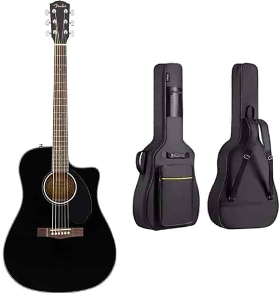 Test : fender CD-60sce et housse cahaya étanche