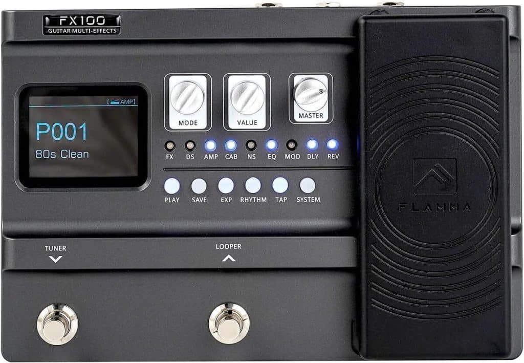 Test du FLAMMA FX100 : le processeur multi-effets ultime pour guitare