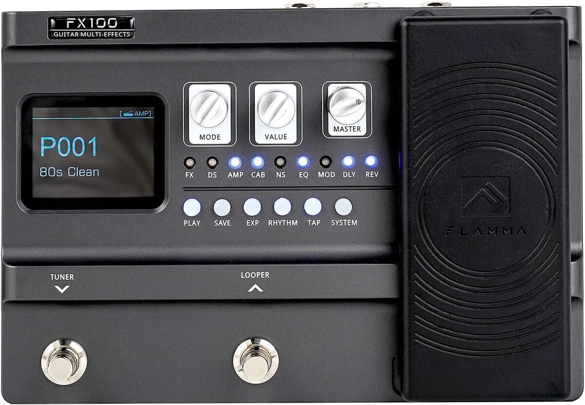 Test du FLAMMA FX100 : le processeur multi-effets ultime pour guitare